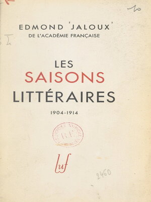 cover image of Les saisons littéraires